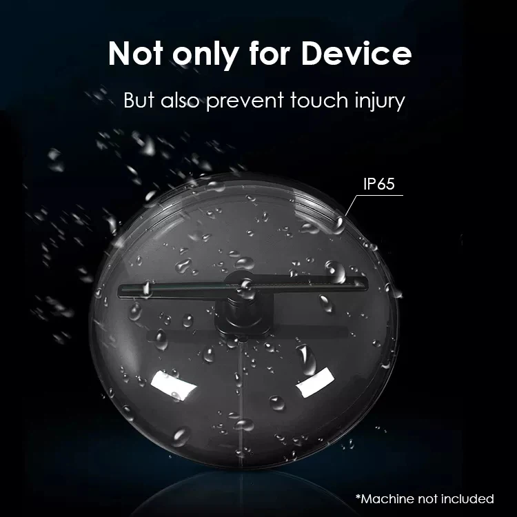 3D холограмно вентилаторно кръгло акрилно покритие