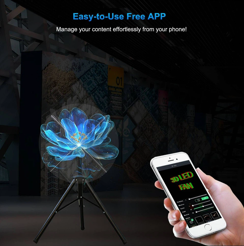 HD ​Holographic 3D Projection Fan​